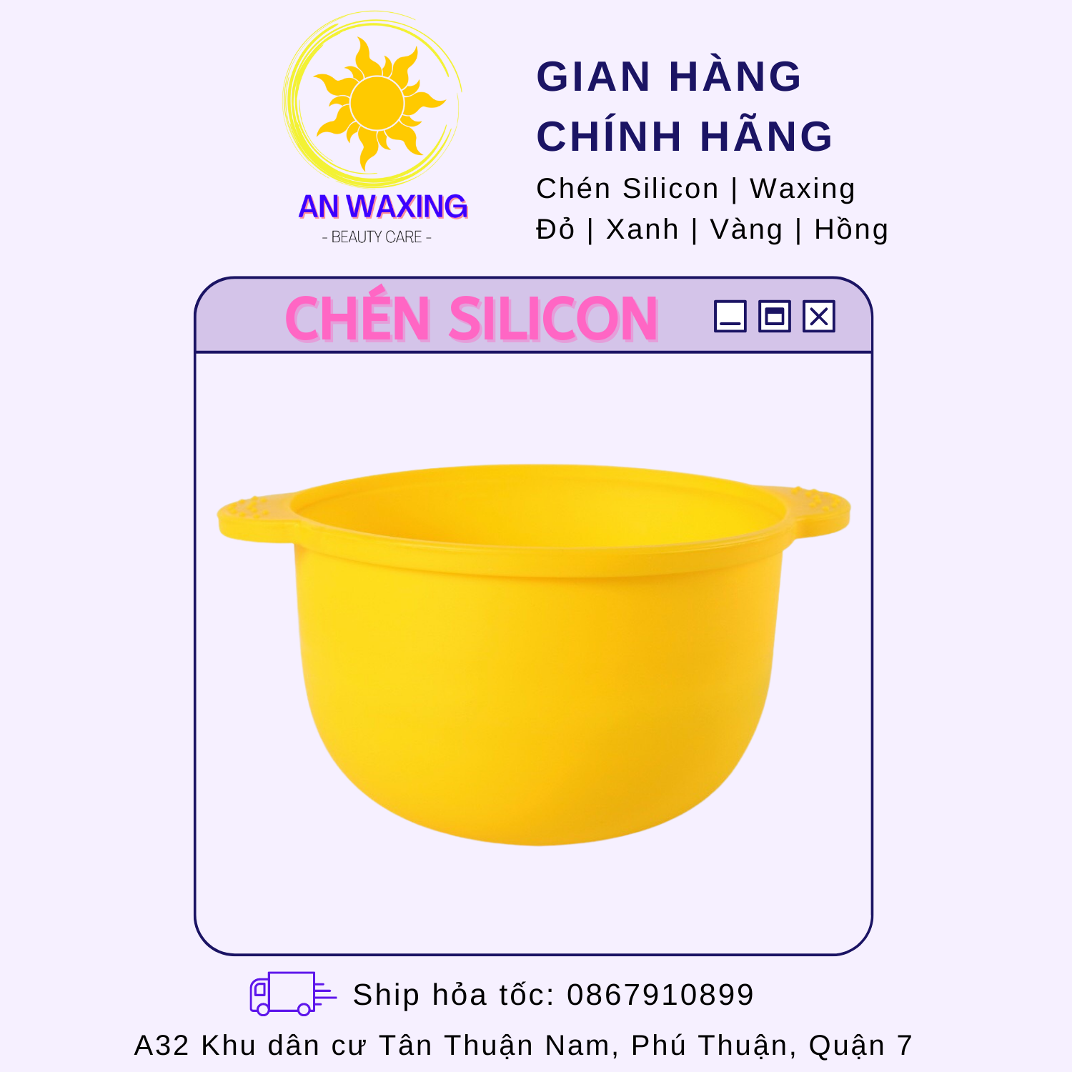 Chén nấu sáp wax lông silicon