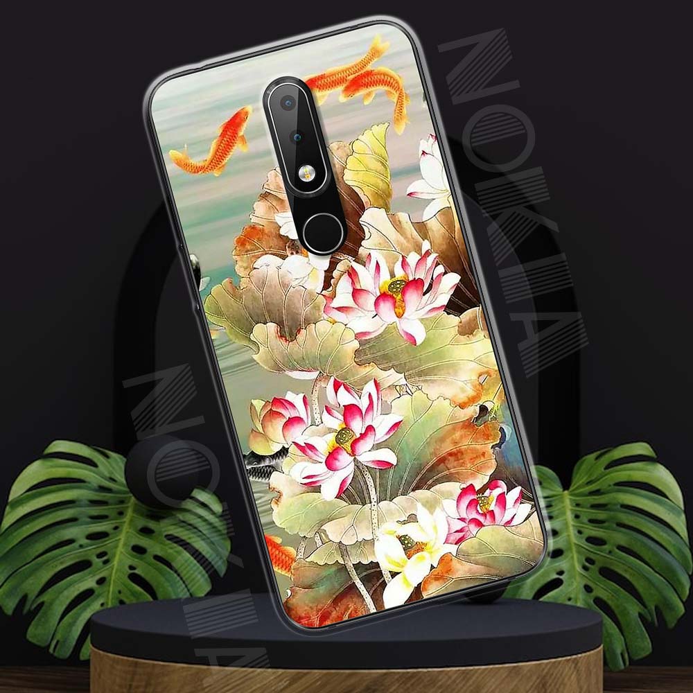 Ốp lưng Nokia 6.1 Plus mẫu BST Chim chóc và cá cảnh TPU