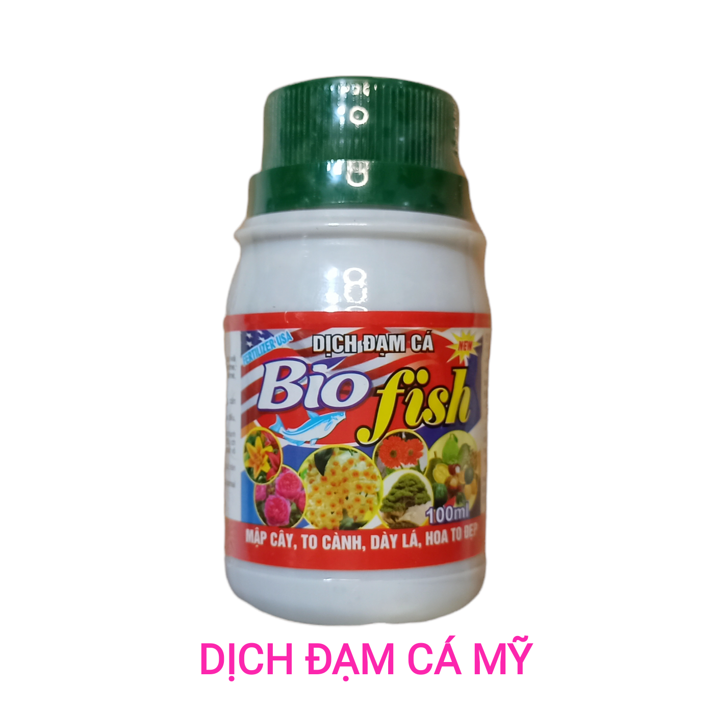 Phân bón đạm cá mỹ 100ml npk hữu cơ 10-5-5 giúp mập cây,to cành,dầy lá