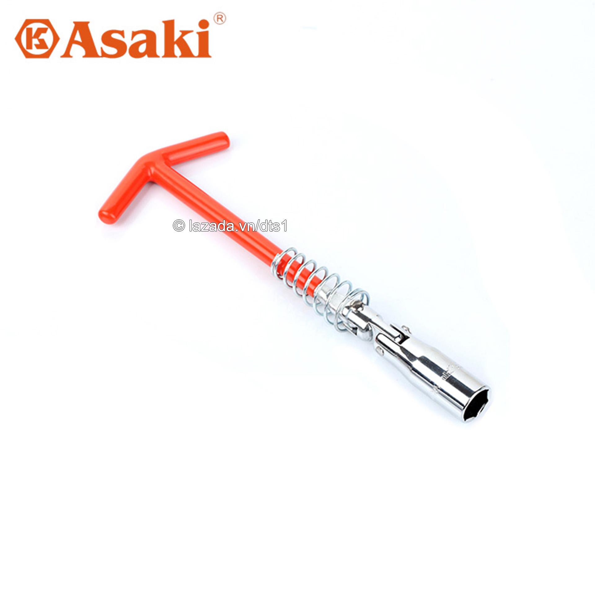 Tay mở bugi 16mm đầu bẻ Asaki AK-7605