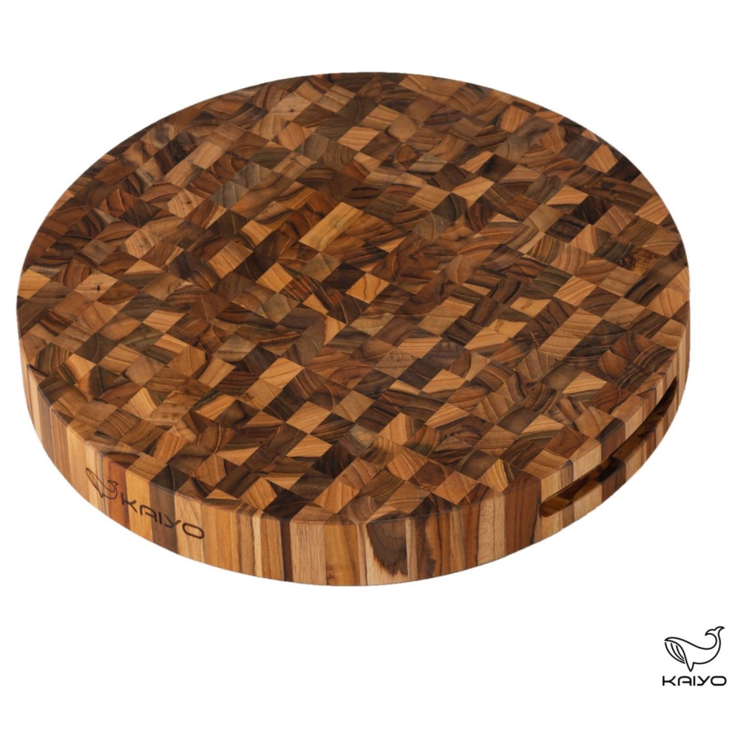 Thớt Gỗ Teak Đầu Cây KAIYO Thớt Siêu Bền Của MASTER CHEF