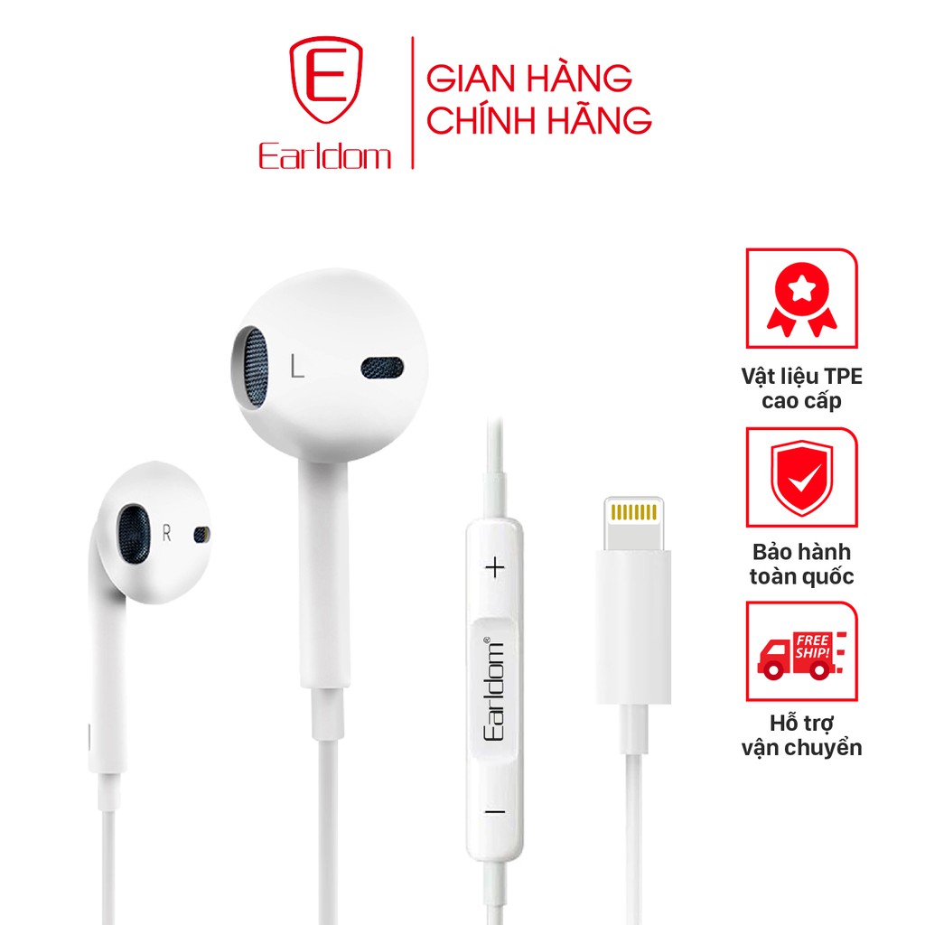 Tai nghe Bluetooth chân Lightning Earldom E21 chính hãng