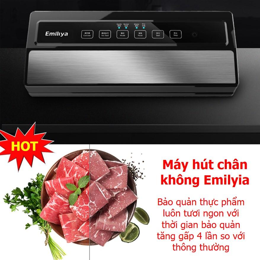 May Hut Chan Khong Gia Dinh Khong Ken Tui, Máy Hút Chân Không Emilyia , Hút Cả Thực Phẩm Có Nước , Lực Hút Mạnh , Hút Nhiều Túi Một Lúc , Bảo Hành 1 Đổi 1 Tại Yenny