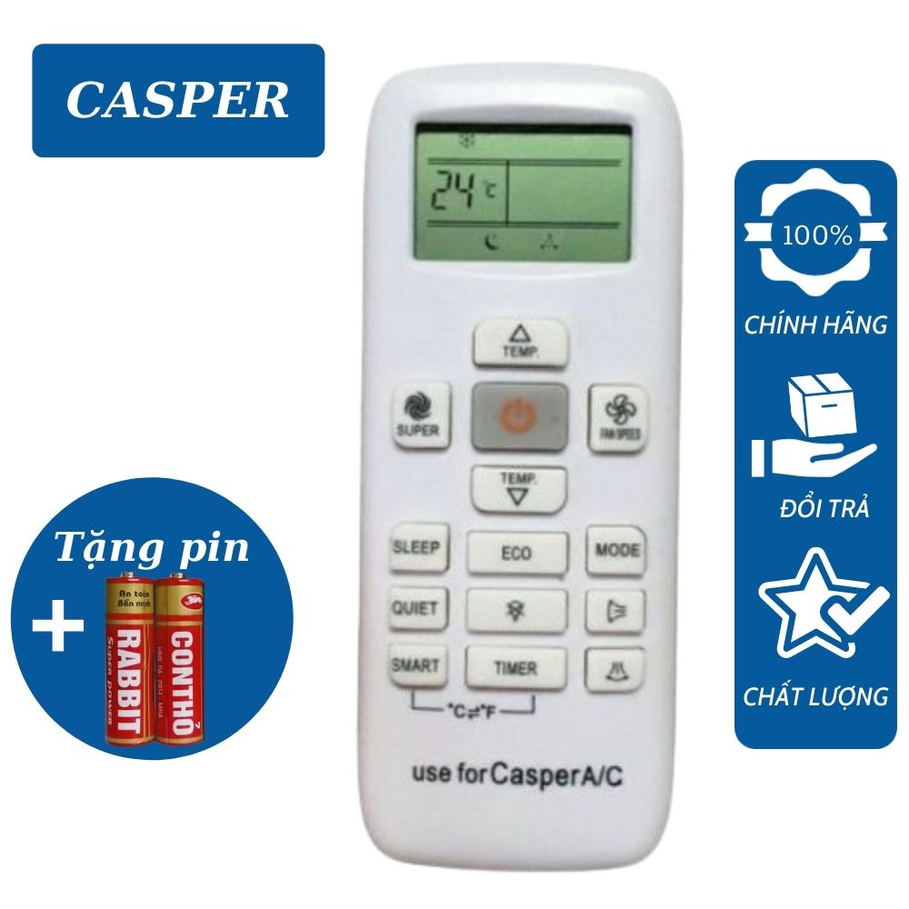 Điều khiển điều hoà, máy lạnh Casper LC-12TL32  1chiều