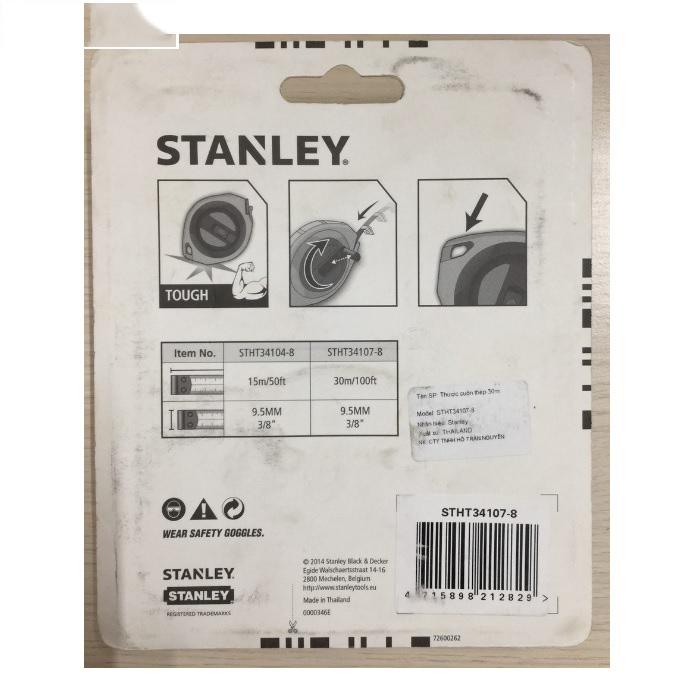 Thước cuộn Stanley 34-107 30m (Vàng)