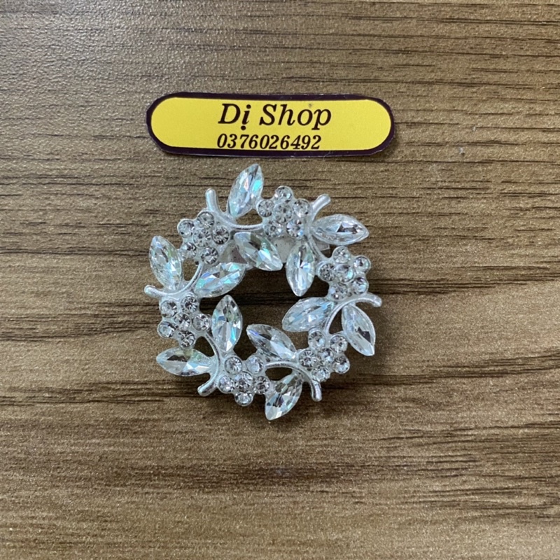 HOA ĐÁ SIZE 3.5cm có ghim cài