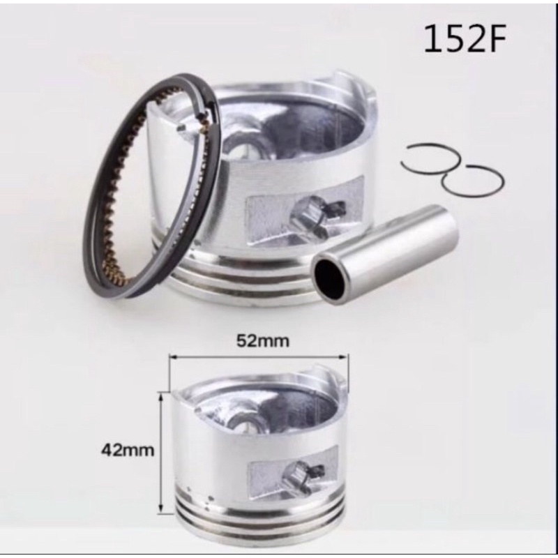 Piston + xéc măng + ắc cốt máy bơm nước 152f gx100 154f