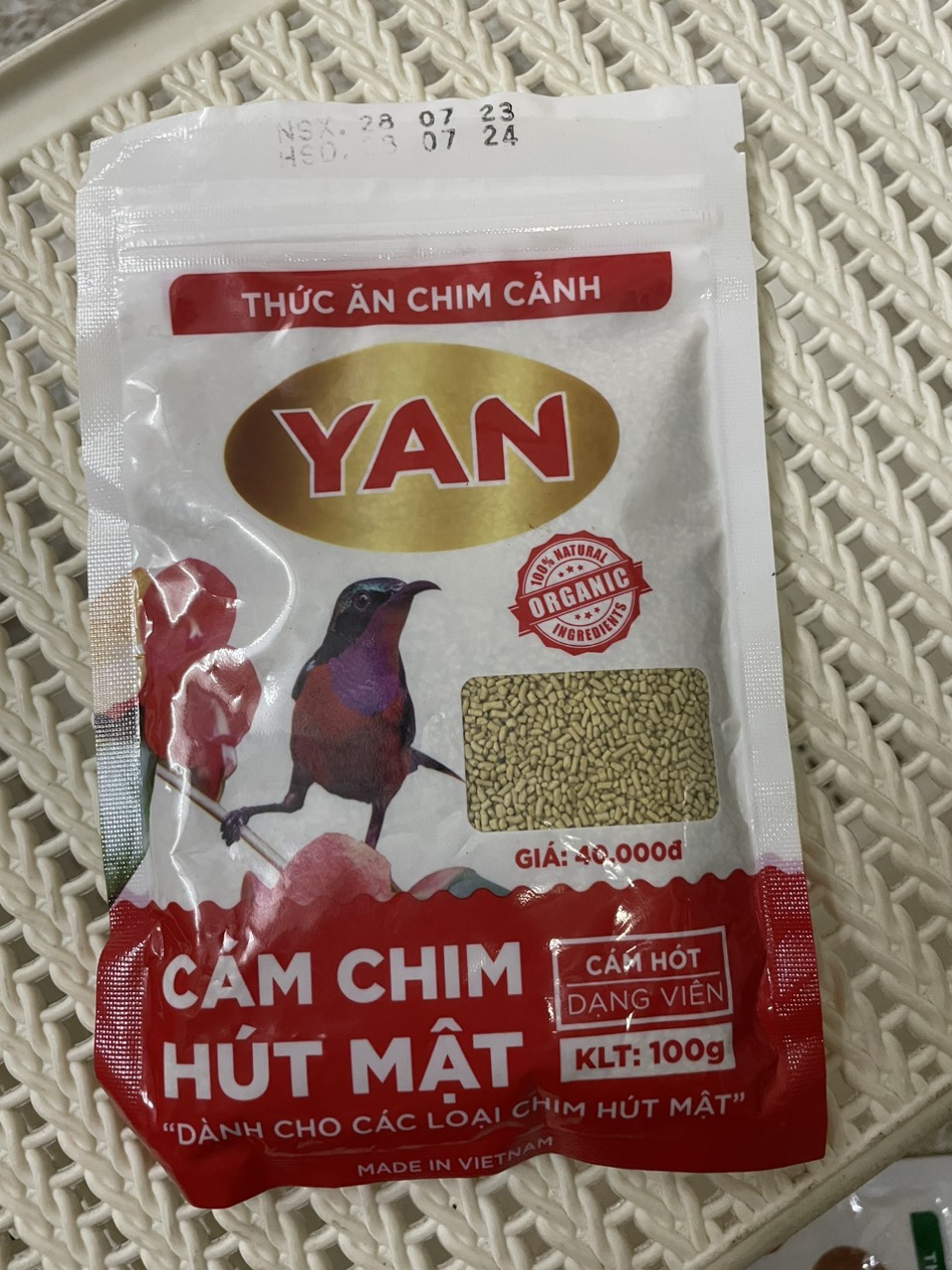 Cám chim hút mật YAN