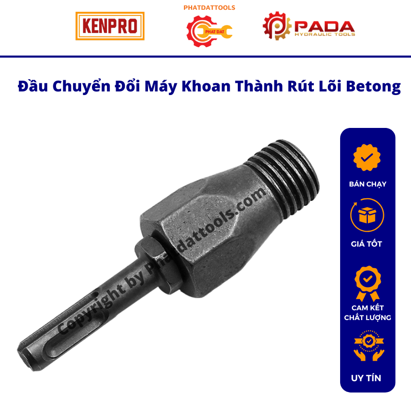 Drill bit converter to hand drill