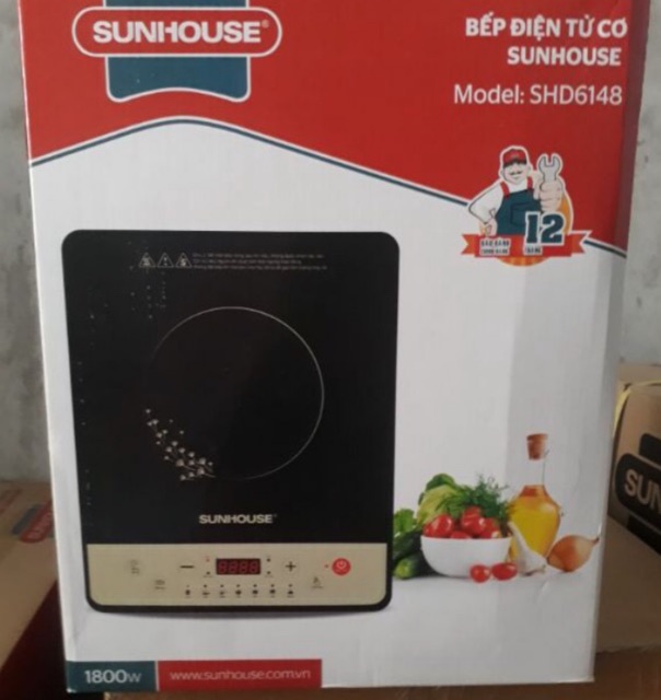 BẾP ĐIỆN TỪ CƠ SUNHOUSE SHD6148 ( có kèm nồi nẩu )