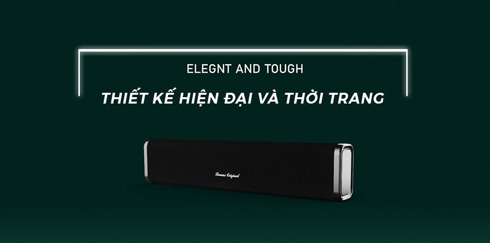 Loa Bluetooth Soundbar Mini Remax RB-M33 Fabric Series (Đen)