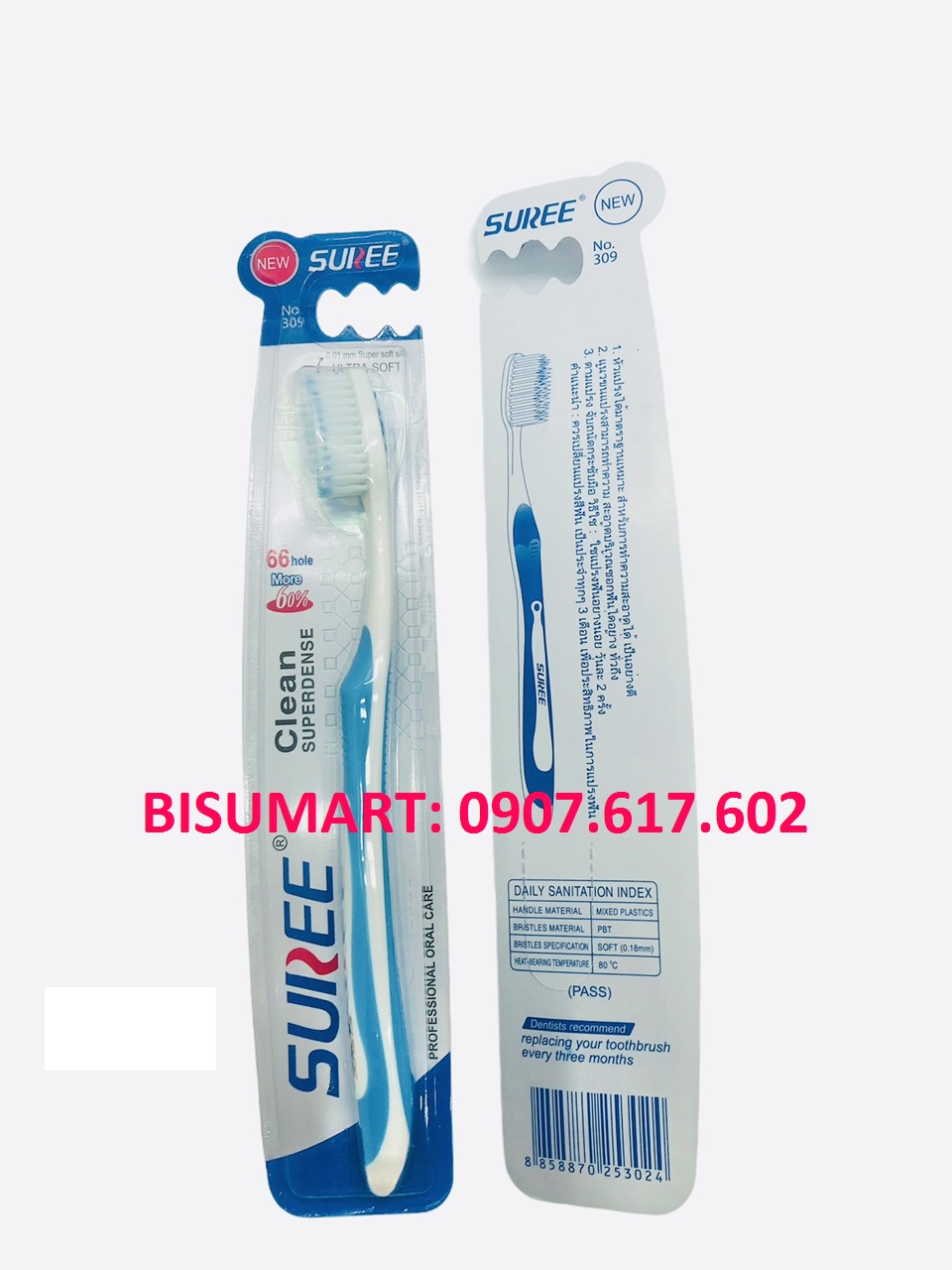 Combo 2 bàn chải đánh răng cao cấp Thái Lan Suree