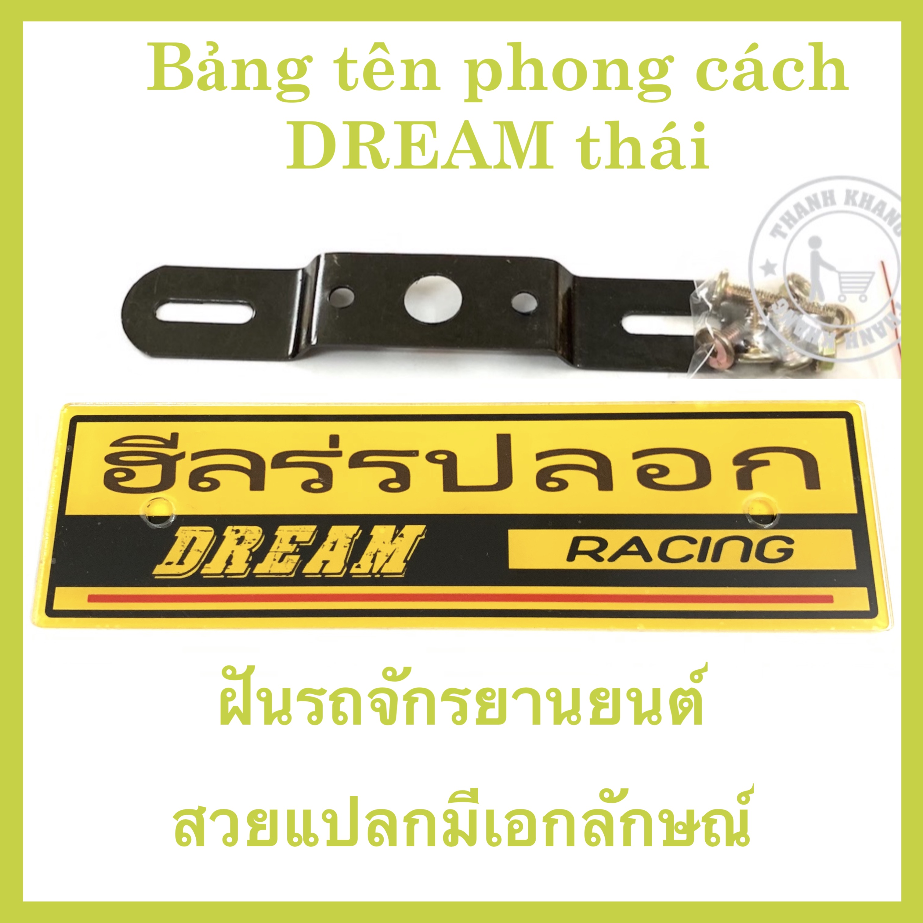 [HCM]Bảng tên thái DREAM phong cách biker CGV55