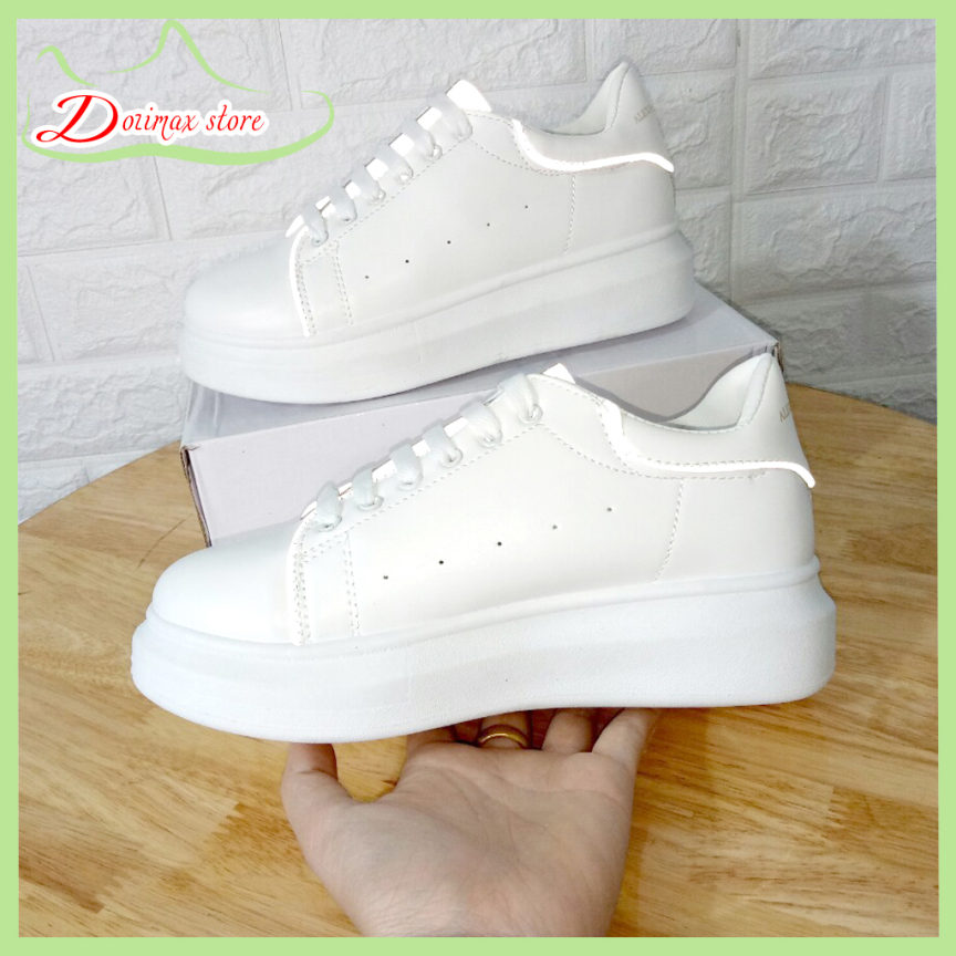 Giày nữ phản quang MQ mẫu mới hót hit chất liệu da mềm thoáng khí, đế cao su đúc siêu êm cao 4cm, phù hợp cho mọi hoạt động - Dozimax store giá rẻ