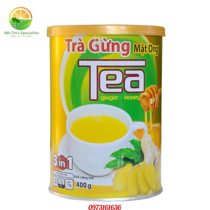 [Lon 400g] Trà gừng mật ong Thanh Bình- đồ ăn vặt