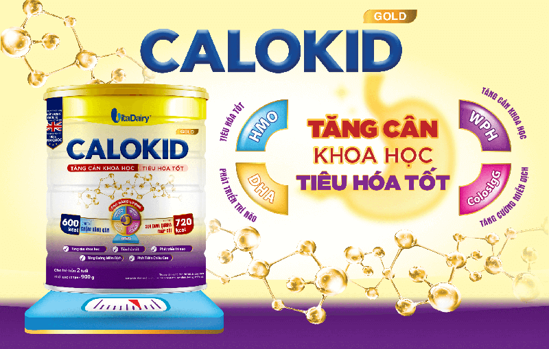 Sữa Bột Calokid Gold 0+ 900g lon Dành Cho Trẻ 0 - 12 tháng tuổi