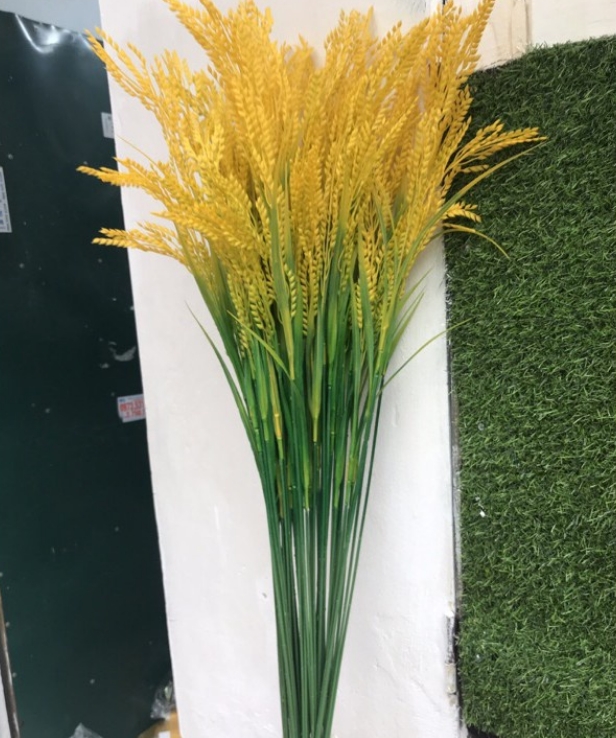 Cành lúa vàng trĩu bông size lớn-bông lúa giả decor - Thân lá vàng