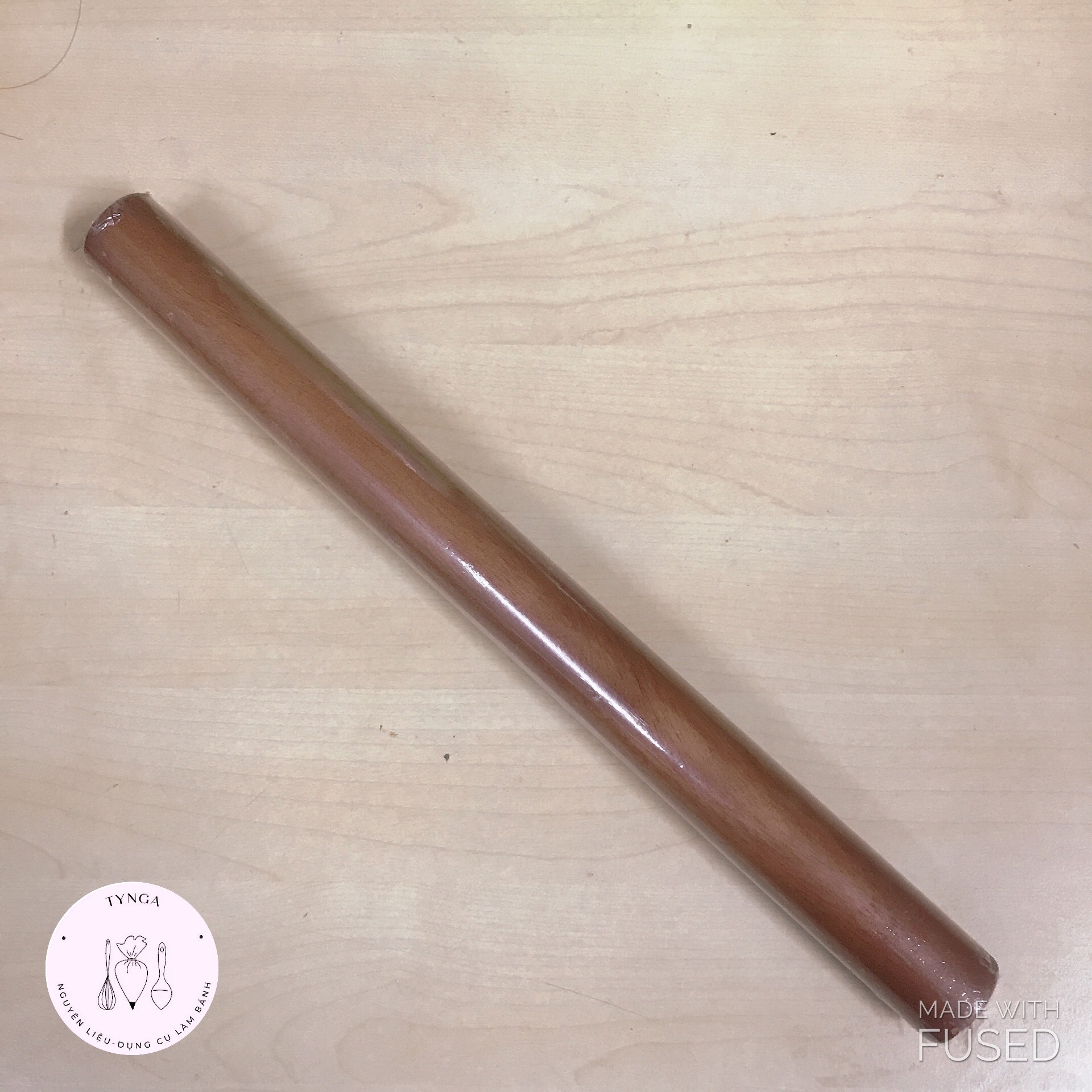 [Freeship + Quà Tặng 10k ]Cây lăn cán bột bằng gỗ tiện lợi 28cm