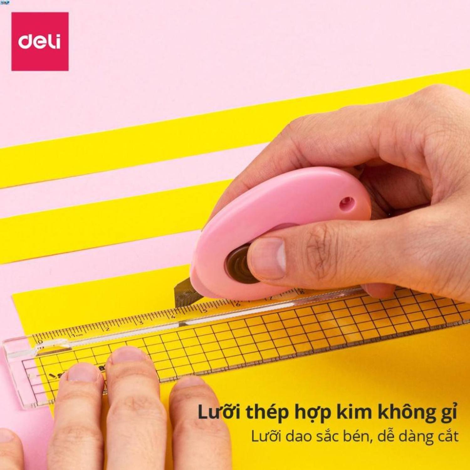 Dao rọc giấy mini 35mm Deli - E2050 .