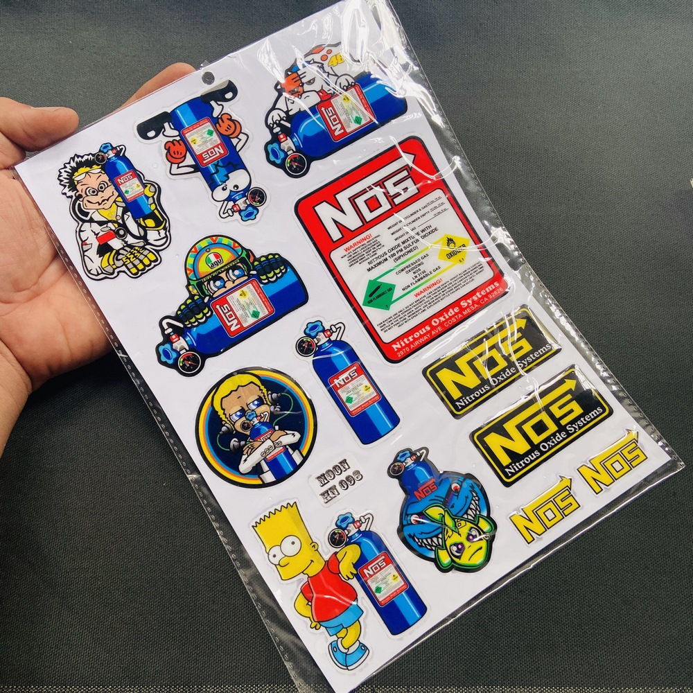 [HCM]BỘ TEM DẬP NỔI BÁC SĨ  BÌNH NOS CÁ TÍNH CHO ANH EM BIKER