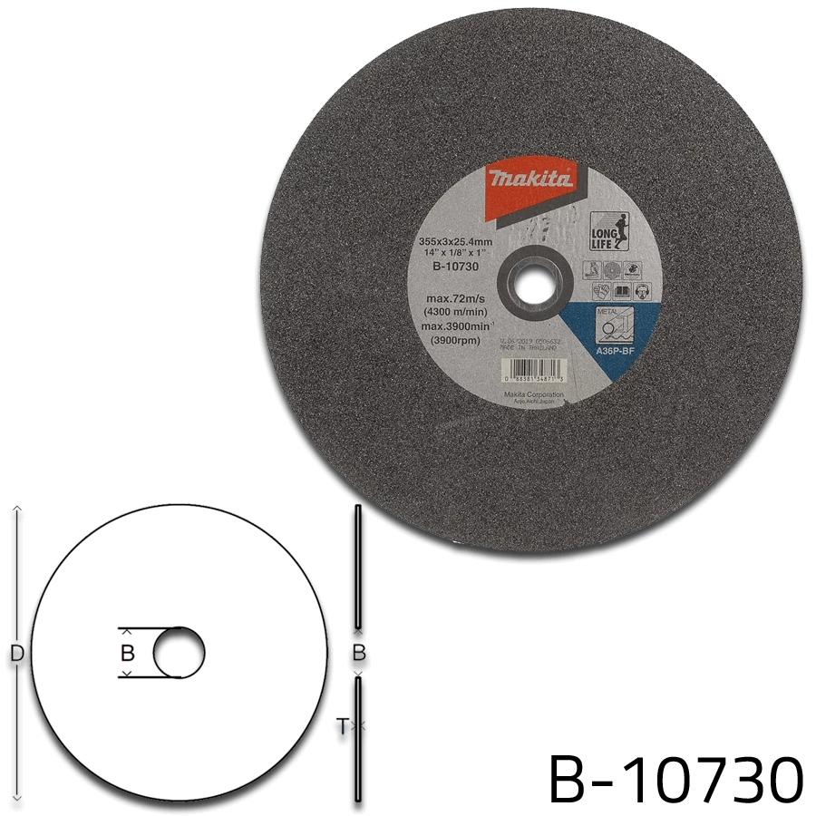 355mm Đá cắt sắt Makita B-10730
