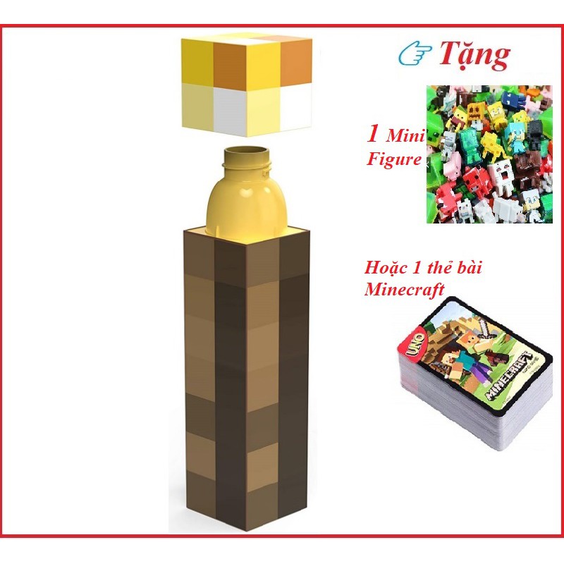 [HCM]Bình đựng nước hình đuốc trong game MINECRAFT cực độc lạ