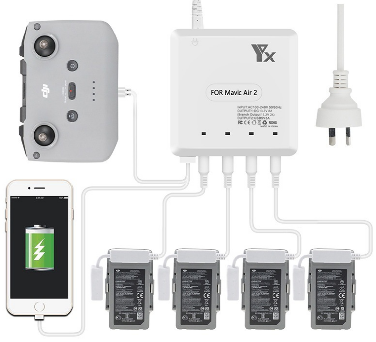 sạc đa năng mavic air 2, sạc nhanh mavic air 2, sạc pin mavic air 2 bộ sạc Pin thông minh 6in1 Mavic Air 2. charge battery mavic air 2. Smart charging 6in1 mavic air 2.
