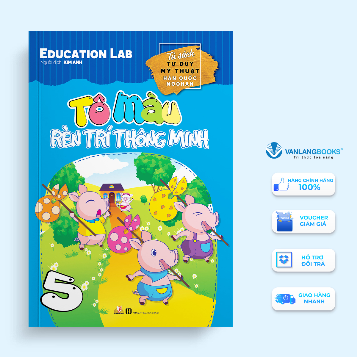 Sách - tô màu rèn luyện trí thông minh tập 5-vanlangbooks