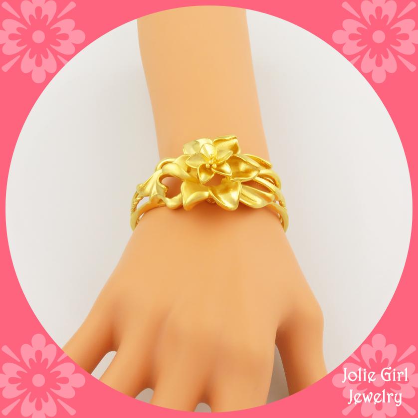 Vòng Tay Đóa Hoa Mạ Vàng 24K VTHX