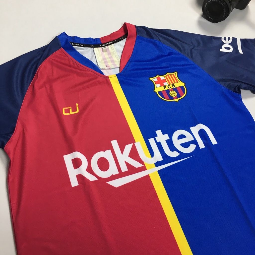 [HCM]Bộ quần áo CLB BARCA Đỏ Bích Navy CUSTORE giá rẻ
