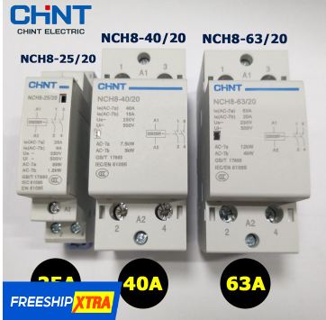 Khởi động từ, contactor 1 pha CHINT NCH8 40A/220V