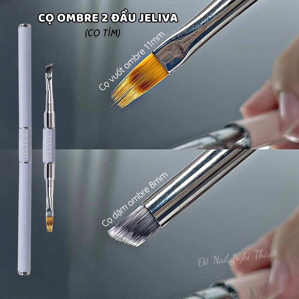 Cọ vẽ nét nail JELIVA 2 đầu Nghi Thảo