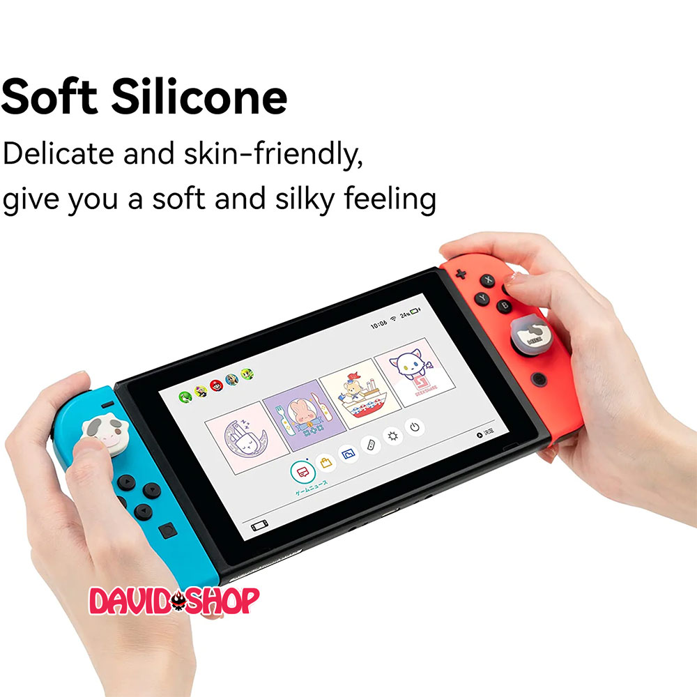 [GeekShare] Núm bọc analog Bò Sữa cho Joy-Con - Nintendo Switch OLED, V1, V2, Lite (TGC-J48)
