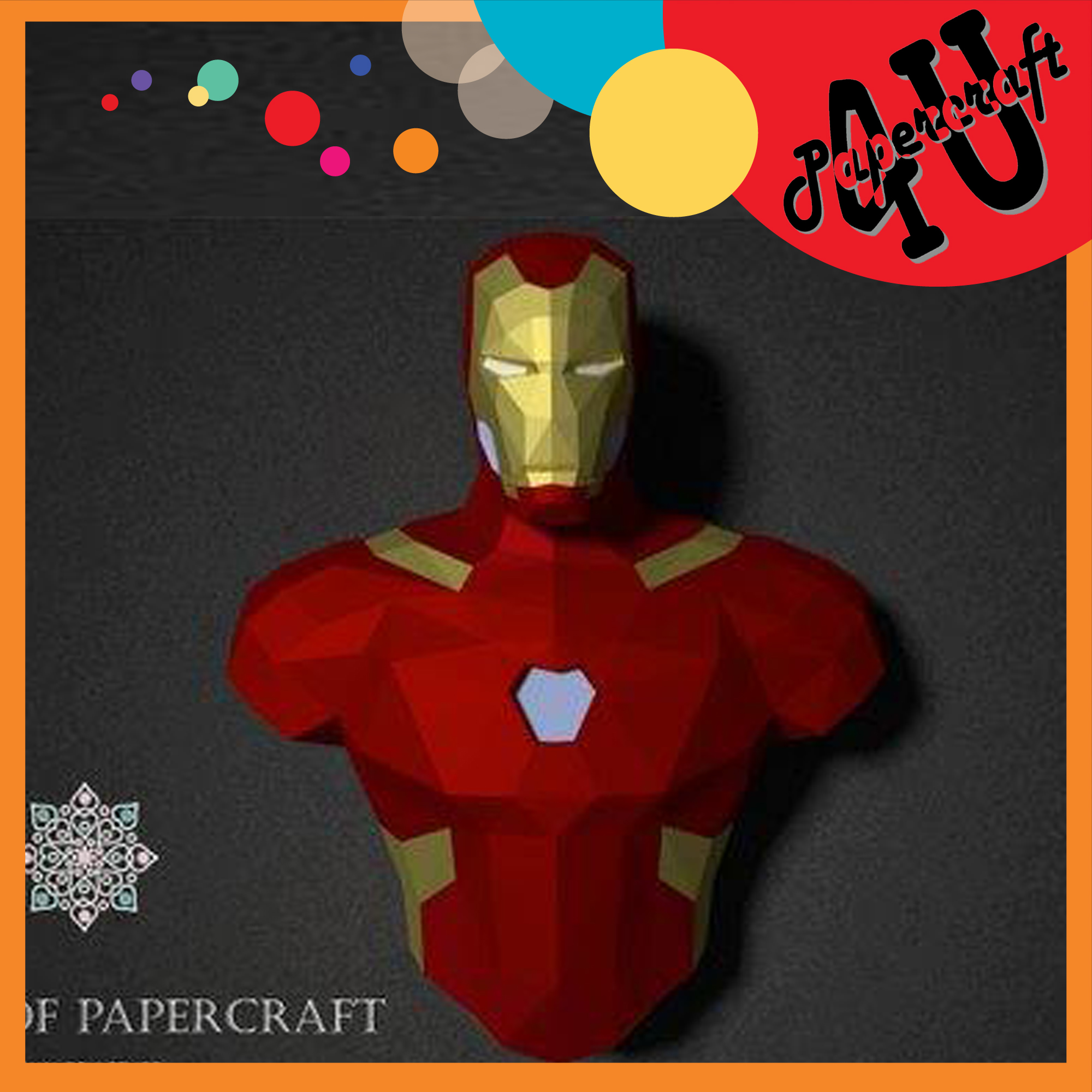 Mô hình giấy 3D  treo tường các nhân vật Marvel