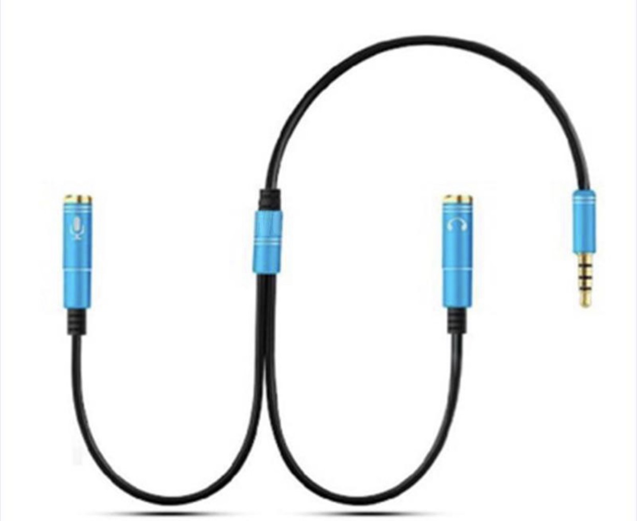 Cáp chia audio 3.5mm ra mic và loa