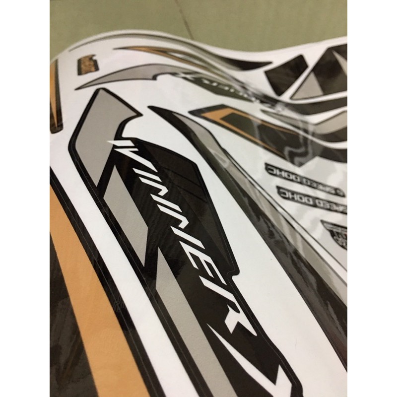 Tem rời Winner X đen nhám GTR