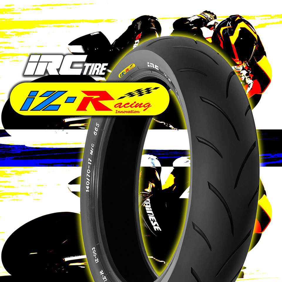 Vỏ lốp irc iz - 003 size 70/90 - 80/90 - 110 - 130 - 140 - 17 inches không sử dụng ruột