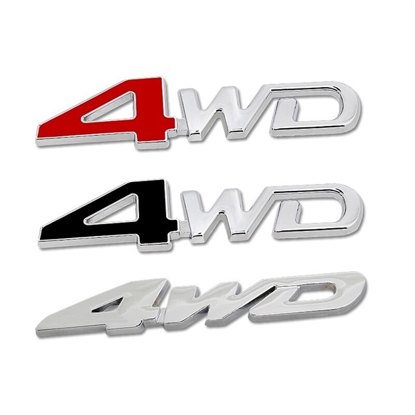 Tem 4wd dán trang trí đuôi xe ô tô
