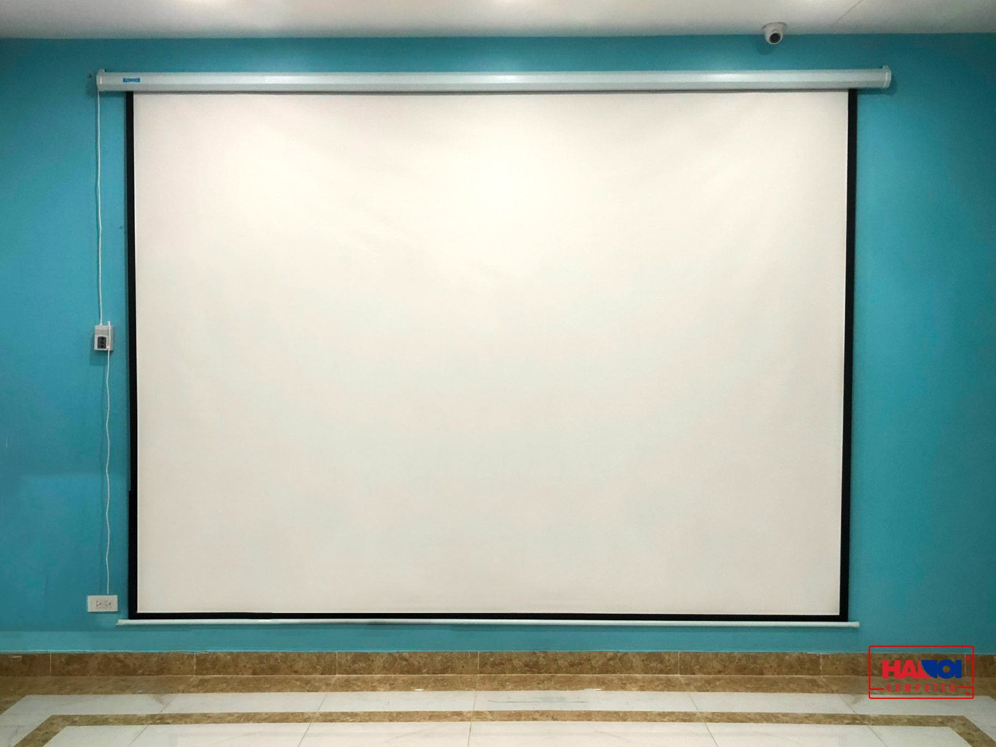Màn Chiếu Điện Có Remote Apollo 150 inch, 170 inch