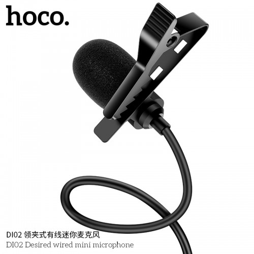 Micro cài áo mini Hoco DL02 có màng lọc âm thanh - KOITECH