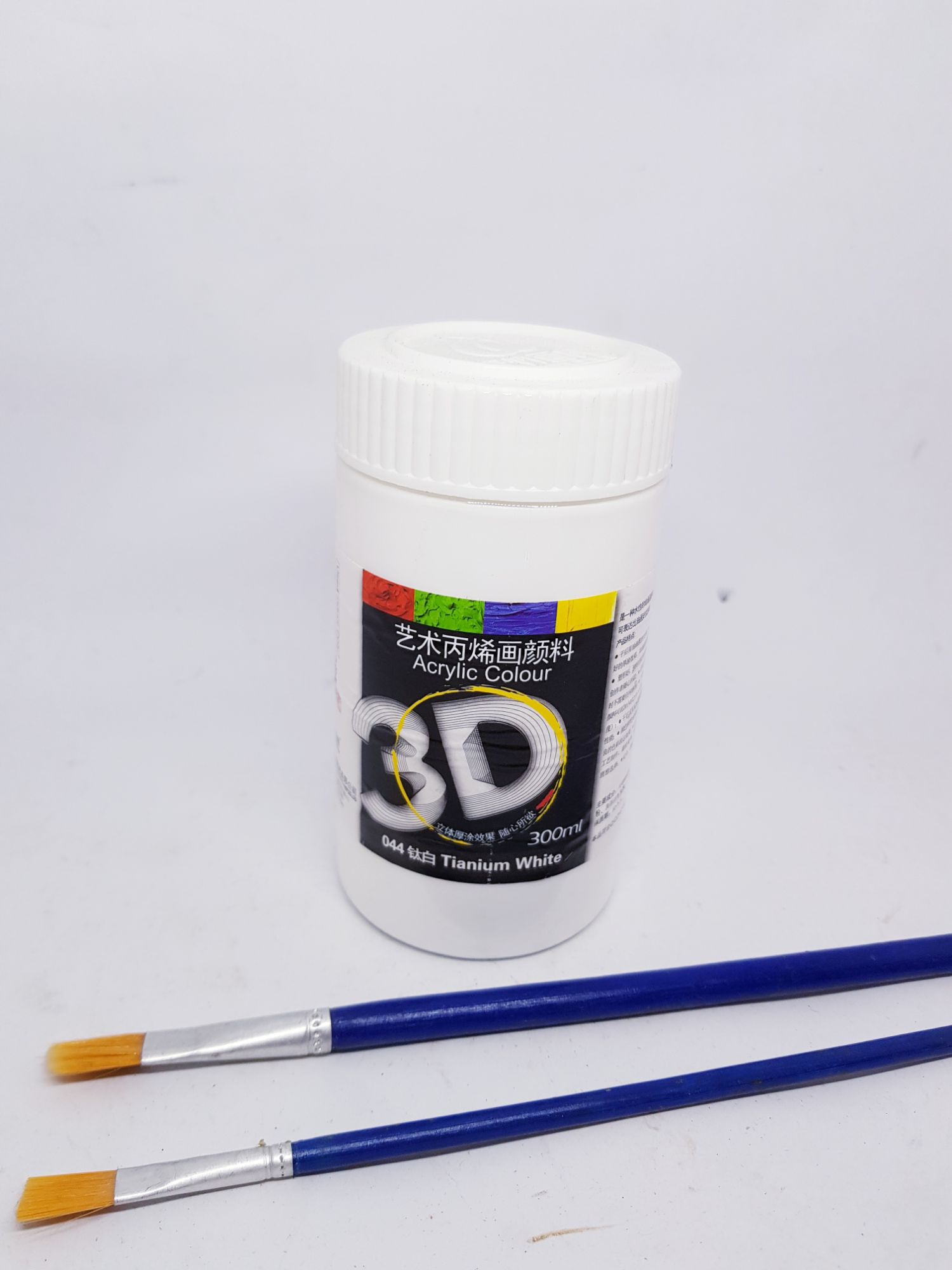 Màu vẽ 3D màu trắng tặng bút vẽ