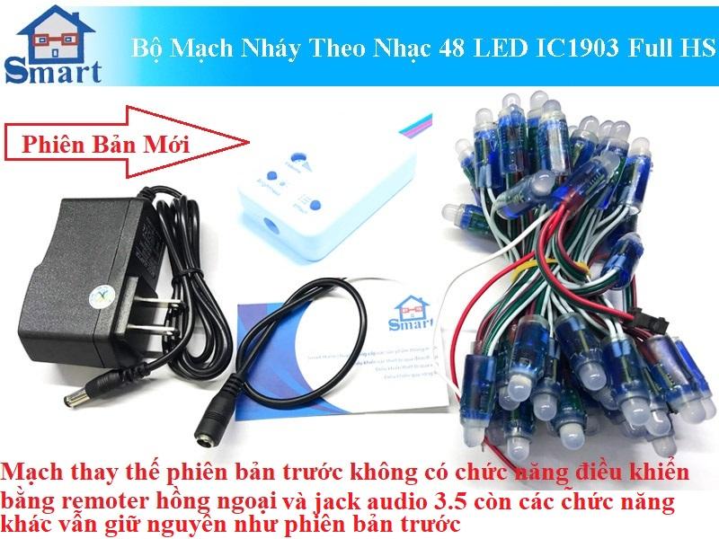 Bộ Mạch Nháy Theo Nhạc 48 LED IC1903 Full