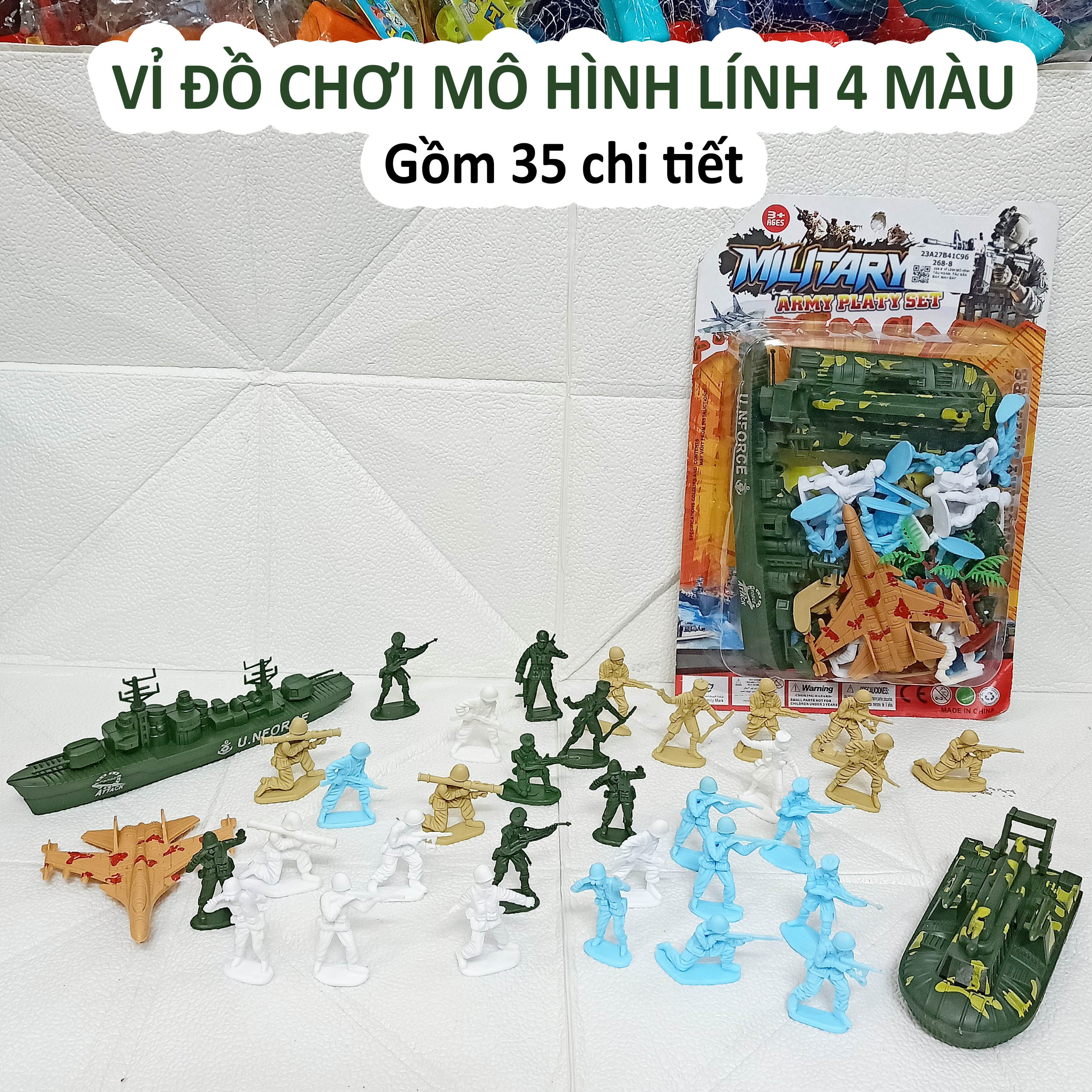 [HCM]Mô Hình Lính Nhựa - Túi Lính Đồ Chơi - Đồ Chơi Quân Đội - Diệp Linh