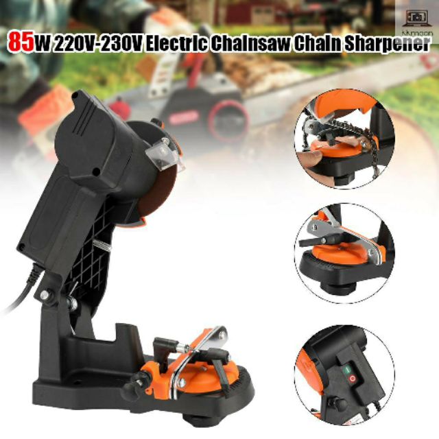 Máy dũa xích cưa bằng đá mài, máy dũa xích bàn electric chainsaw sharpener - thắng máy cưa xích