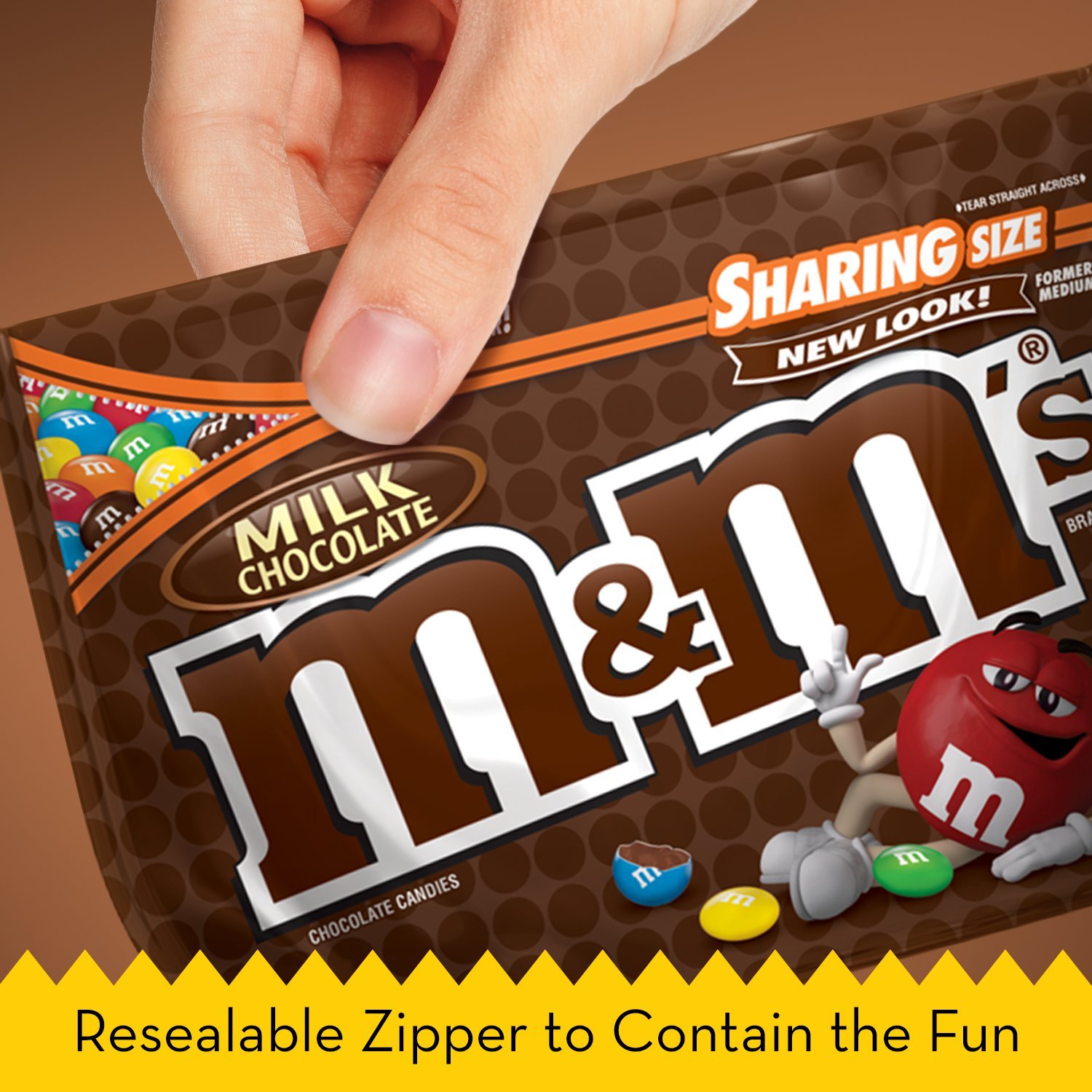 SOCOLA M&M'S, MILK CHOCOLATE CANDY SHARING SIZE BAG 303.3G