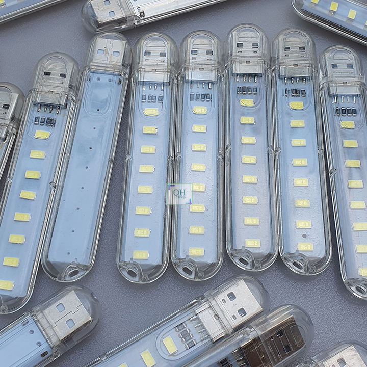 Đèn Led USB 8 Bóng Ánh Sáng Màu Trắng