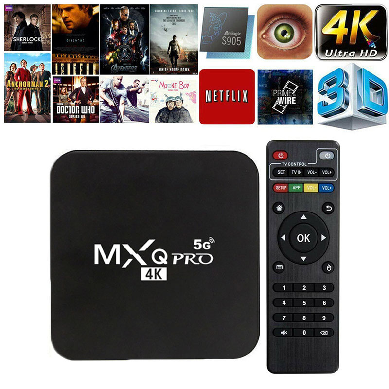 Android TV Box MXQ PRO 4K 5G Android 7.1 16GB+256GB Trình phát đa phương