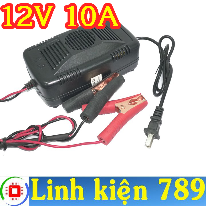 Sạc ắc quy 12V 10A ( 20Ah - 100Ah) - LinhKiện789