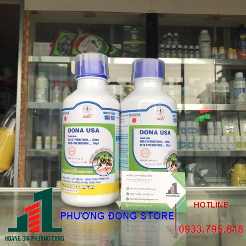 Thuốc diệt muỗi và côn trùng DONA USA (chai 1 lít)