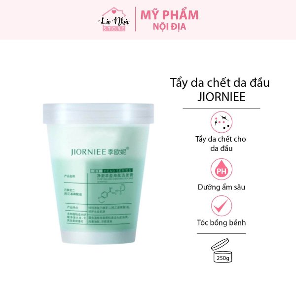 Tẩy da chết da đầu JIORNIEE kiểm soát dầu nhờn giảm bết tóc làm sạch chăm sóc tóc tại nhà giá rẻ